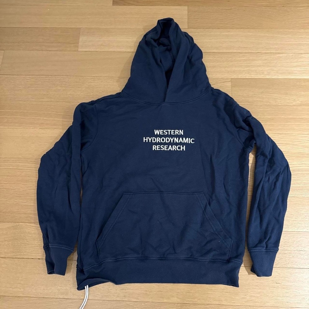 Navy blue Western Hydrodynamic Research hoodie